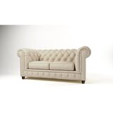 Ropez Kremno bela žametna sedežna garnitura 178 cm Cambridge – Ropez Cene