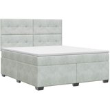  Boxspring krevet s madracem Svjetlosiva 180 x 200 cm Baršun | shoptok.hr