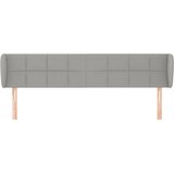  Uzglavlje s ušima svjetlosivo 163x23x78/88 cm od tkanine | Eponuda.com
