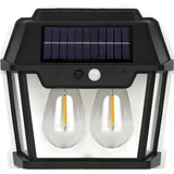 Zunanja solarna stenska svetilka - Črna