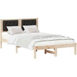 Konstrukcija postelje z vzglavjem Črna 120 x 190 cm blago, (5000084770) | Shoptok.si