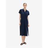 Tom Tailor Dark blue Ladies Shirt Midishdresses - Women Cene