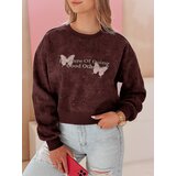 DStreet Bluza damska oversize tie-dye w motyle SPARKI bordowa | Shoptok.si