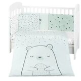 Kikka Boo komplet posteljina za krevetac 6u1 bear mint cene