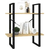 vidaXL ormarić za knjige s 2 razine 60 x 30 x 70 cm masivna borovina | shoptok.hr