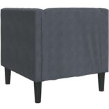  Chesterfield fotelj Drugo Temno siva 71 x 74.5 x 70.5 cm Žamet | Shoptok.si