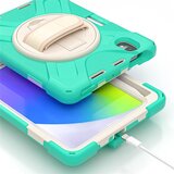 NIKCORP Ovitek za iPad Mini 6 8.3 s stojalom, ročajem in naramnim pasom, trislojna zaščita, prostor za pisalo, mentol barva, (5000138869) | Shoptok.si