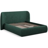 Makamii Tamno zeleni tapecirani bračni krevet s prostorom za odlaganje s podnicom 140x200 cm Hauke – Cijene