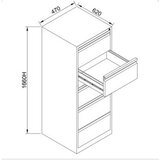 Hanah home Ormarić za skladištenje svetlo siva boja Js1023 | ePonuda.com