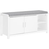 SoBuy klop za čevlje z omaro bela lesena 120 cm, (5000017137) Cene