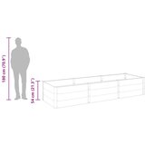  Povišena vrtna gredica siva 300 x 100 x 54 cm WPC | shoptok.hr