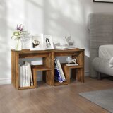  Noćni ormarići 2 kom boja dimljenog hrasta 40x30x40 cm drveni | shoptok.hr