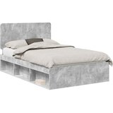  Krevetna konstrukcija s uzglavljem Betonska siva 135 x 190 cm | shoptok.hr