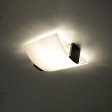 Nice Lamps bela stropna svetilka s steklenim senčnikom 33x30 cm eva – | Shoptok.si