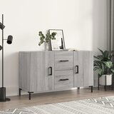 vidaXL Komoda siva sonoma 100x36x60 cm konstruiran les | Shoptok.si