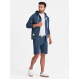 Ombre Men's sweatshirt set kangaroo sweatshirt + shorts Cene