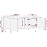 vidaXL Klubska miza večbarvno 80 x 50 x 40 cm Masiven les manga | Shoptok.si