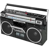 pcr 1980 radio s kasetofonom ukw (1014), mw (1018), kw (1017) kaseta, bluetooth®, usb, ukw, mw, kw funkcija snimanja, uklj. mikrofon crna