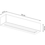  Stenska svetilka VEGA 50 beton, (21347380) | Shoptok.si