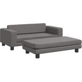 vidaXL Pasja postelja s podaljškom siva 100x50x30 cm umetno usnje, (20799872) | Shoptok.si