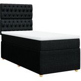 Maison Chic Box spring postelja - Vzmetna postelja z vzmetnico črn 90x190 cm blago SL23064, (21880399) | Shoptok.si