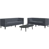  Set sofe 2 pcs Tamno siva Baršun | shoptok.hr