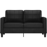  Dvosjed od tkanine crni 140 cm od umjetne kože | shoptok.hr