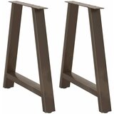 vidaXL Noge za blagovaonski stol A-oblika 2 kom 80 x (72-73) cm Čelik | shoptok.hr