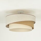  duolla - plafonski luster kobo 1xE27/15W/230V prečnik 45 cm bež/braon/bela | Eponuda.com