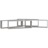 vidaXL Stenske police kockaste 4 kosi betonsko sive 80x15x26,5 cm, (20620400) | Shoptok.si