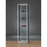 Vitrina, višina 1984 mm, brez osvetlitve, ŠxG 500 x 500 mm, kvadratna, srebrna | Shoptok.si