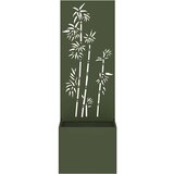 vidaXL Vrtni Sadič s Dekorativnom Pločom Maslinovo zelena 50 x 140 cm | shoptok.hr