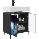  Kupaonski ormar RAALTE Crni hrast 60 x 40 x 61 cm | shoptok.hr