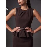 Sinsay Pencil midi haljina bez rukava s peplumom | shoptok.hr