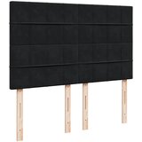  Krevet s oprugama i madracem crni 140 x 190 cm baršunasti | shoptok.hr