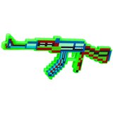 Pixel Rifle Weapon Lights Sounds Laser Green 45 cm | shoptok.hr