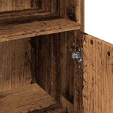 vidaXL Kopalniška omarica starinski les 30x30x95 cm iverna plošča | Shoptok.si