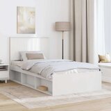  Okvir za krevet Bijelo 100 x 200 cm Čvrsto borovo drvo | shoptok.hr