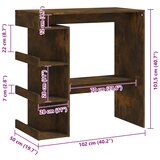  Barski stol sa stalkom boja hrasta 100 x 50 x 101,5 cm drveni | shoptok.hr