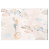  Slika - Fairy-Tale Moon - Pastel Moon with Balloons Among Colorful Clouds and Stars in Subdued Colors on a Light Background 60x4 | shoptok.hr