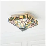 70699 - Plafonsko svetlo Tiffany WILLOW 2xE27/60W/230V 35x35 cm