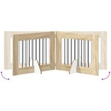  Vrata za pse s postoljem 6 pcs Hrast sonoma 80 x 60 cm | shoptok.hr