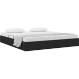  Otomanski krevet s pohranom Crna 180 x 200 cm tkanina | shoptok.hr