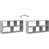  Zidna polica siva boja hrasta 100x25x50 cm konstruirano drvo | shoptok.hr