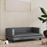 Krevet za pse tamnosivi 80 x 45 x 30 cm baršunasti | Eponuda.ba
