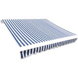 vidaXL platno za tendu plavo-bijelo 4 x 3 m (okvir nije uključen) Cijene