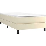  Box spring postelja z vzmetnico krem 90x200 cm umetno usnje, (20725323) | Shoptok.si
