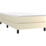  S oprugama i madracem krem 90 x 200 cm od umjetne kože | shoptok.hr
