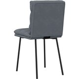  Jedilni stoli 4 kosi temno siv žamet | Shoptok.si