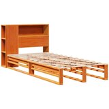 vidaXL Krevet s regalom za knjige bez madraca 90 x 200 cm masivno drvo | shoptok.hr